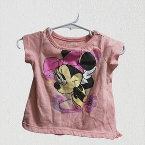 Disney Pink Minnie Mouse Short Sleeve Tee